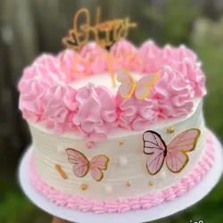 Panetela mediana +topper de "Feliz Cumpleaños"