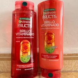 Juego de shampoo-acondicionador Garnier Fructis Brillo Vitaminado 650ml