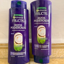 Juego de shampoo-acondicionador Garnier Fructis RIZOS PODEROSOS 650ml