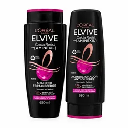 Juego de shampoo y acondicionador L’Oréal ELVIVE Calda Resist 680ml