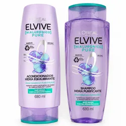 Juego de shampoo y acondicionador L’Oréal ELVIVE HIABURA 680 ml