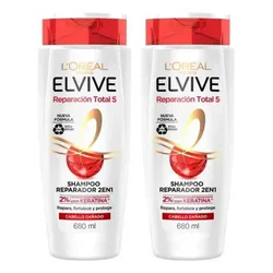Juego de shampoo y acondicionador L’Oréal ELVIVE Reparación Total 5 680ml