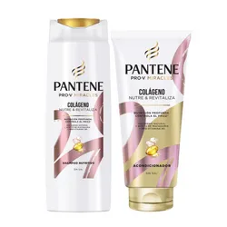 Juego de shampoo y acondicionador Pantene COLAGENO sin sal