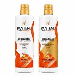 Juego de shampooo y acondicionador Pantene BIOTINAMINA B3 510ml