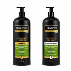 Juego de shampooo y acondicionador TRESemmé MOVIMIENTO PRO RIZOS 715ml