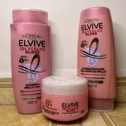 Set L’Oréal Elvive [GLYCOLIC] GLOSS 680ml