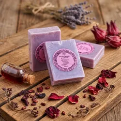 Jabón de Vino Tinto y Flor de Jamaica 💜