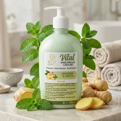 Mascarilla capilar de jengibre + menta