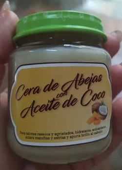🌸Crema de Cera de Abeja con Aceite de Coco( Natura) 🌸