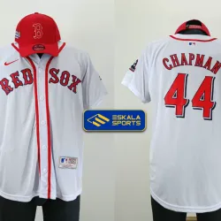 Boston Red Sox Blanca Camisa de Beisbol | Chapman #44 Jersey MLB