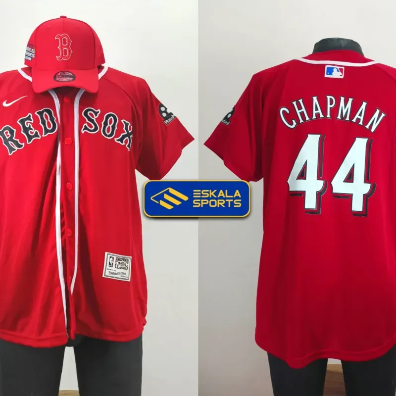 Boston Red Sox Roja Camisa de Beisbol | Chapman #44 Jersey MLB