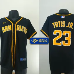 Padres de San Diego camisa de béisbol - negro y amarillo | Jersey MLB de