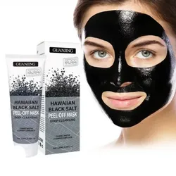 Mascarilla exfoliante de sal negra hawaiana 