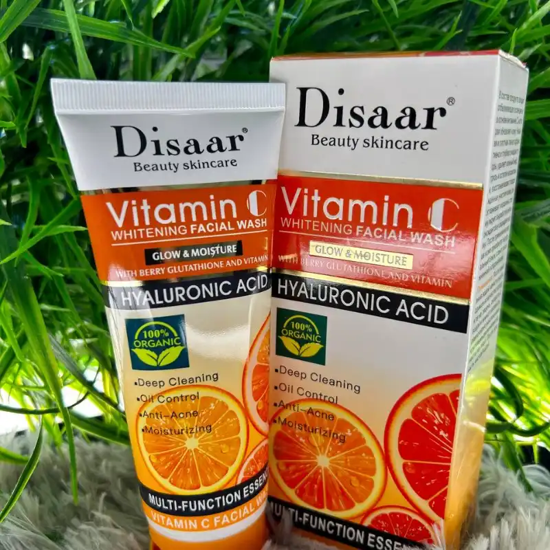 Limpiador facial de vitamina C y Ácido Hyaluronico Disaar