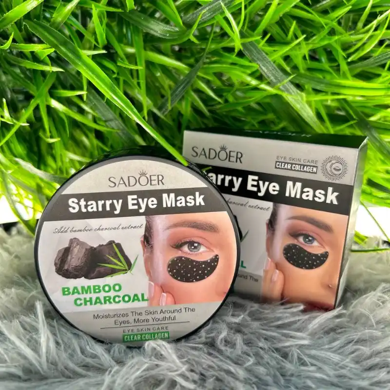 ✨ Sadoer Starry Eye Mask – Carbón de Bambú y Colágeno ✨