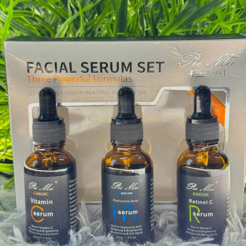✨Set de Serums Faciales x 3 (Vitamina C - Ácido Hialurónico - Retinol)✨