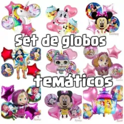 Globos metalizados c/ temática 