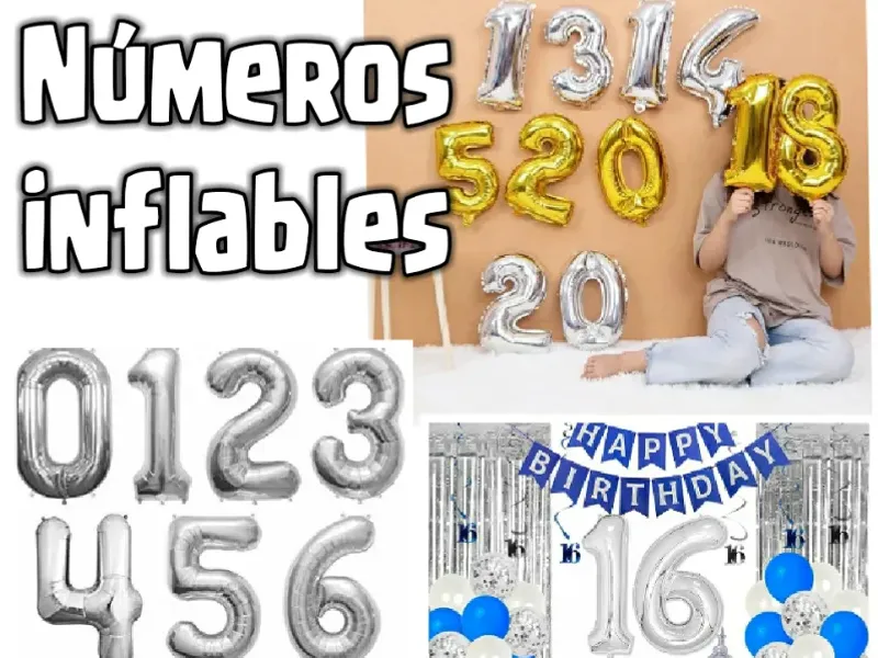 Números inflables 1️⃣2️⃣3️⃣