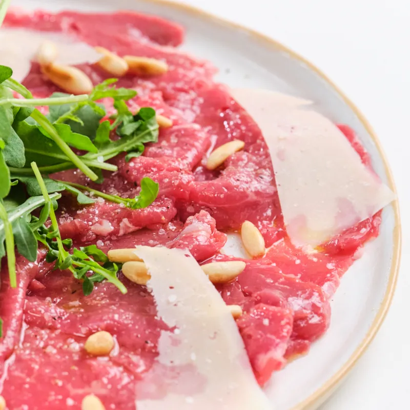 Carpaccio de res