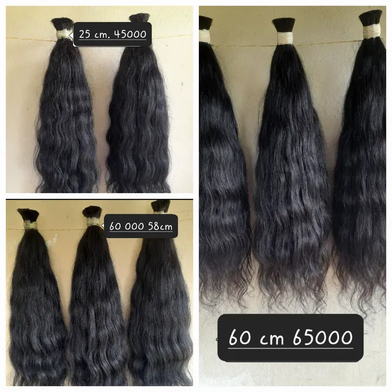 Extensiones de cabello 100 por ciento virgen y natural 