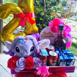 Ancheta con peluche temático 