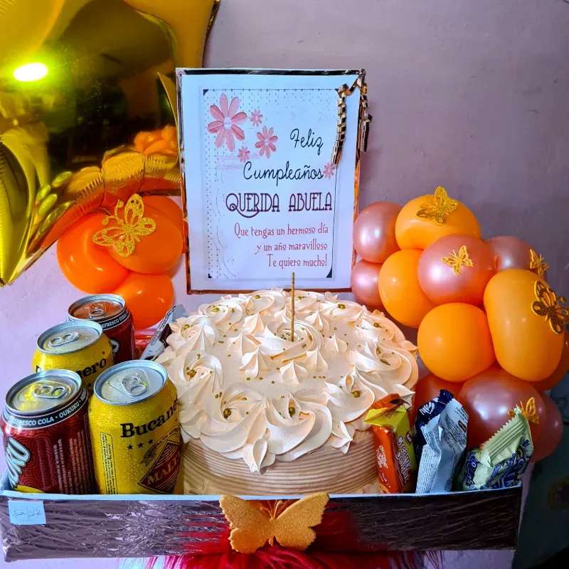 Caja con dulce 