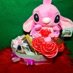 Caja de corazón con peluche💖🧸