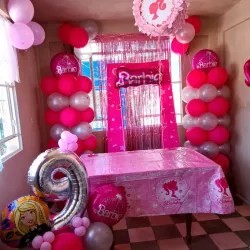 Decoración con temática barbie 