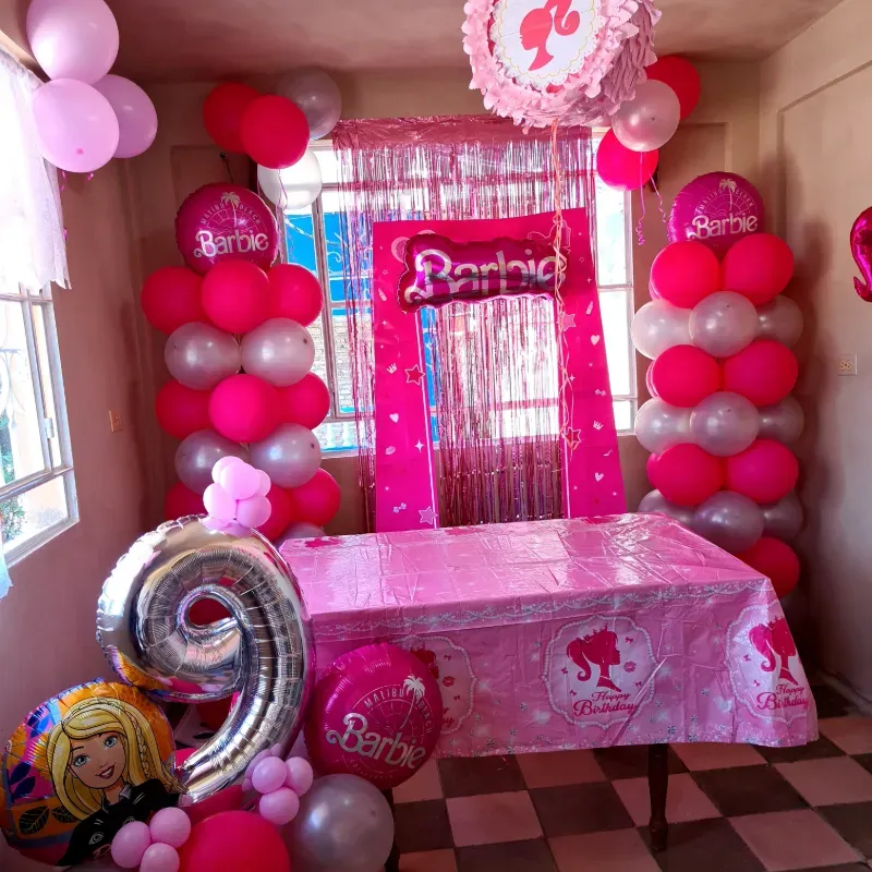 Decoración con temática barbie 