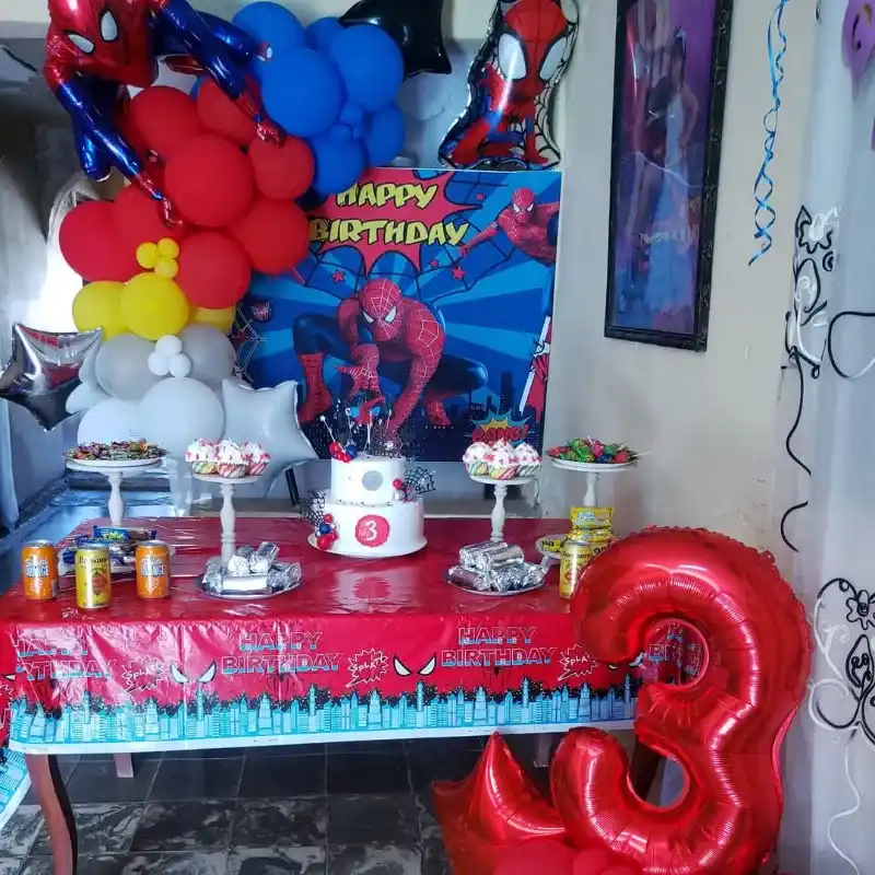 Decoración de spiderman 