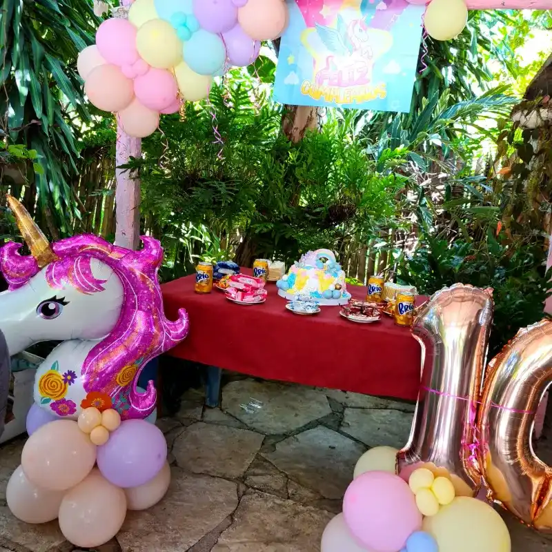 Decoración temática unicornio 🦄