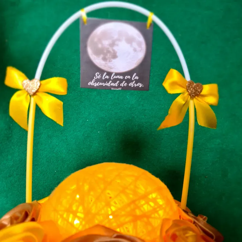 Lunita con rosas eternas