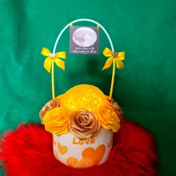 Lunita con rosas eternas