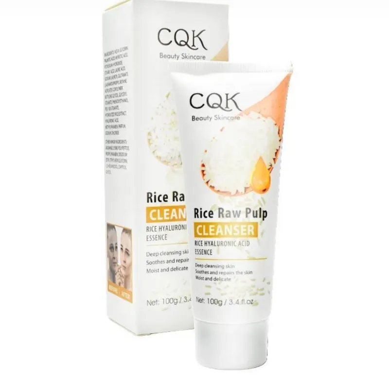 Crema limpiadora facial de arroz y ácido hialuronico✨