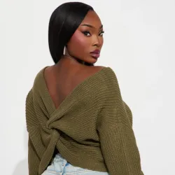 💚Abrigo bordado con nudo💚