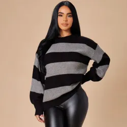 🩶Abrigo rayas🖤 