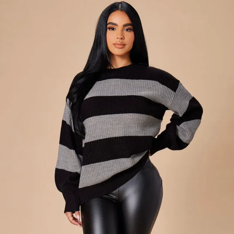 🩶Abrigo rayas🖤 