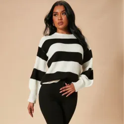 🤍Abrigo rayas🖤