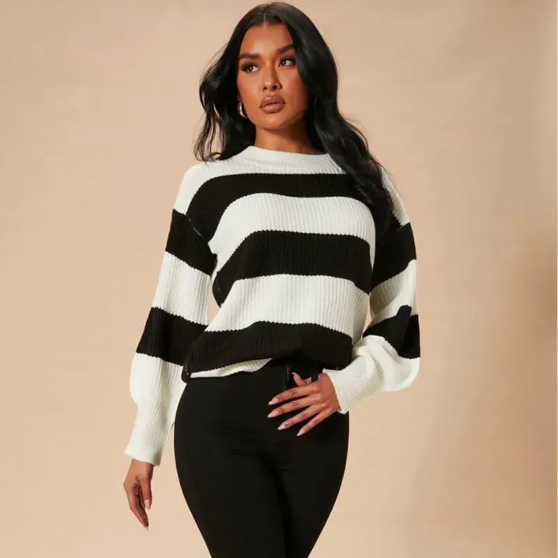 🤍Abrigo rayas🖤