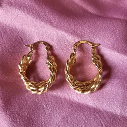 Argollas de oro golfi 