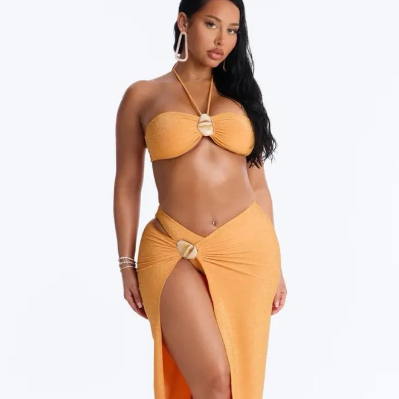 🧡 Bikini de 3 piezas 👙🧡