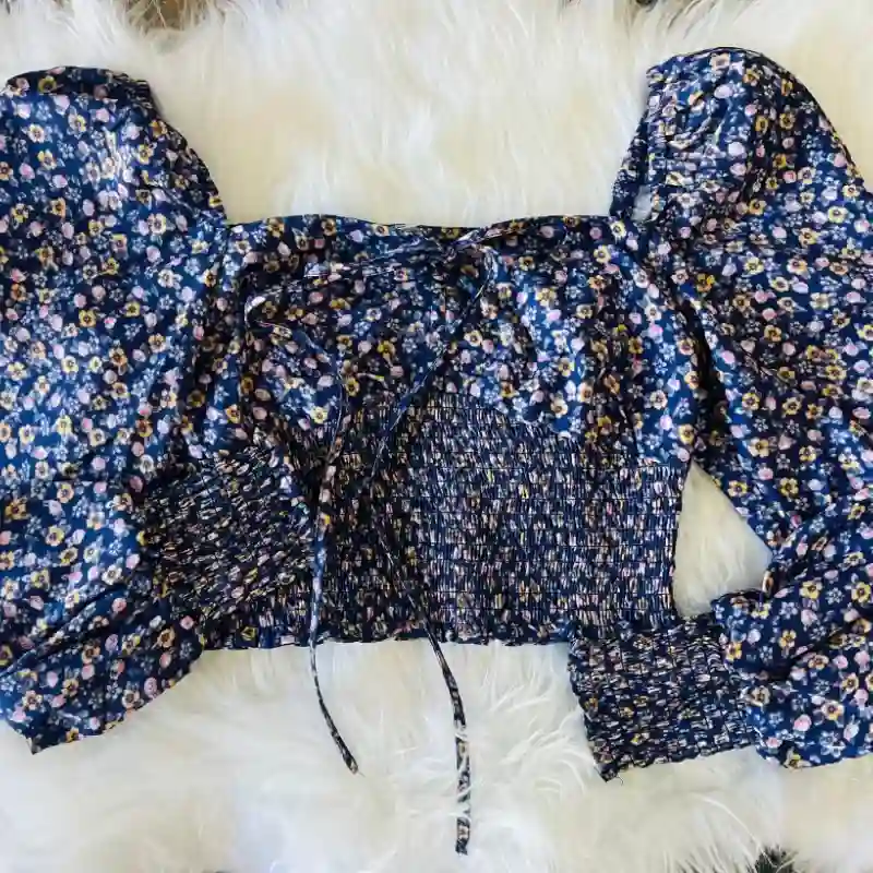 🌼Blusa estampado floral mangas largas