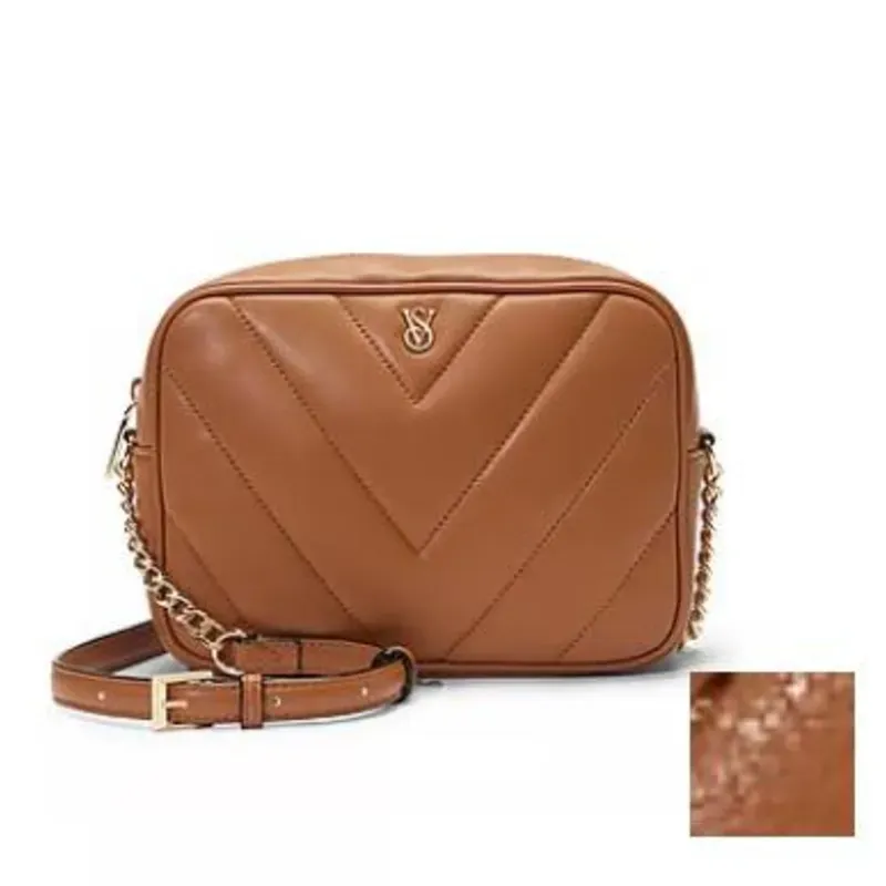 🤎 Bolso Bandolera Acolchado Chevron