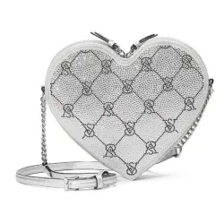 🤍💎Bolso Bandolera Corazón con Lentejuelas