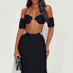 🪩🖤Conjunto de saya elegante 🖤🪩