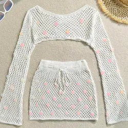 🤍Conjunto de saya tejido 🤍