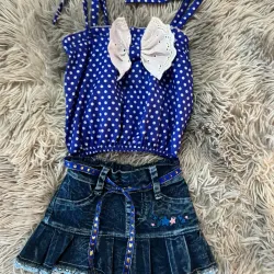 Conjunto mezclilla de niña