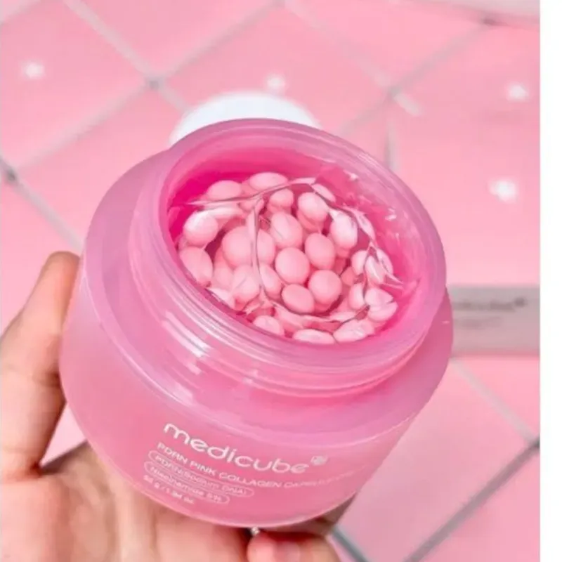 🌸 Crema hidratante en cápsulas de colágeno rosa PDRN 55 g 🌸
