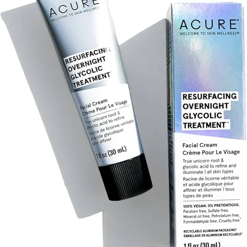 🤍🩶Sérum de noche Acure 🌛Acure Resurfacing Overnight Glycolic Treatment🤍🩶