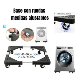 Base con ruedas para electrodomésticos ajustable